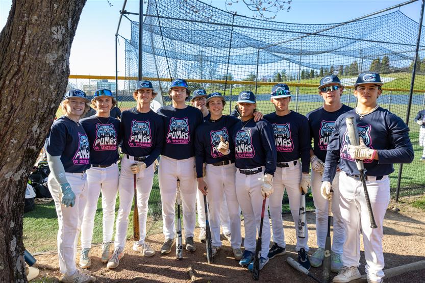 Baseball players at Centennial High